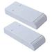 2Pcs Hidden Desk Bottom Storage Box Under Desk Adhesive Pen Box Invisible Drawer Type Stationary Container Sundries Organizer (Grey)