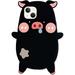 Phone Case for iPhone 14 Pro Case Kawaii Piglet Phone Cases 3D Silicone Cartoon Case Cute Case Soft Rubber Shockproof Protective Case for Women Girls (Pig Black)