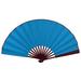 Bluelans Folding Fan Folding Fan Smooth Opening Solid Color Decorative Bamboo Frame 10 Inches Chinese Style Handheld DIY Blank Fan Home Decor