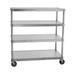 Prairie View N206060-4-CHL2 Mobile 4 Tier Queen Mary Shelving Units- 66 x 20 x 60 in.