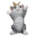 Cat Solar Energy Lamp 1Pc Lovely Cat Solar Lamp Adornment Lawn Balcony Solar Light Cat Decoration