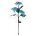 Solar Flower Lights - Outdoor Waterproof Solar Garden LED Simulation Flower Light With 3-Head Solar Hydrangea Decorative Lights for Yard Garden Lawn Patio Courtyard Fences Driveway Pathway