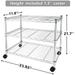 Bornmio Simple Deluxe Heavy Duty 3-Shelf Shelving Unit 24 D x 14 W x 20 H 3 Tier