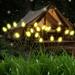 SolarEra Garden Solar Stake Firefly Lights Ground Plug Automatic Sensing Multicolor Changing IP65 Waterproof LED Wind Blows Swaying Lights 4Pcs Yellow