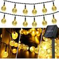 Outdoor String Lights 23FT String Lights Globe with 50 Waterproof Bulbs Hanging Lights Patio Decor for Backyard Porch Party Garden Wedding Outdoor Indoor Decor (Warm white)