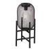 Glitzhome Solar Powered Lantern Outdoor Waterproof Black Mesh Sphere Light with Stand