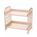 2 Tier Slim Storage Holder 2 Tier Bathroom Organizer Mobile Shelving Unit Utility Organizer Rack for Kitchen Bathroom Laundry Narrow Places