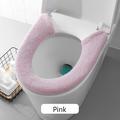 Cogfs Thickened Toilet Washable Soft Warmer Mat Cover Pad Cushion Cover Warm Bathroom