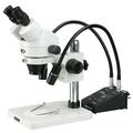 AmScope 3.5X-180X Electronics Inspection Zoom Stereo Microscope + Gooseneck LED Lights New