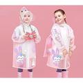 Kids Rain Coat for Kids Raincoat Girls Boys Reusable Rain Poncho Jacket Gear Schoolbag Position Packable Rainwear