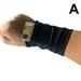 Sports Armband Running Bag Cycling Wristband Badminton Tennis Wrist Support Pocket Wrist Purse for Adult Black A