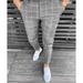 Cool and Casual Vibes HIMIWAY Men s Pants Men s Fashion Stretch Dress Pants Slim Fit Plaid Pants Business Suit Pants Casual Golf Pants Gray M