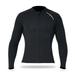 Dcenta 2mm Neoprene Men Women Diving with Front Zipper Wetsuits Jacket Long Sleeves Wetsuit for Snorkeling Diving Surfing Sports Swimming