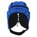 Rugby Helmet Headguard for Soccer Soft Shell Head Protector Goalkeeper Adjustable Soccer Goalie Helmet Support for Kids Blue