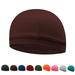 Quick Dry Cycling Caps Sports Running Motorcycle Helmet Inner Liner Beanie Caps Moisture Wicking Cooling Outdoor Sport Hat Wine red