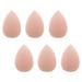 Mini Makeup Sponge Blender 6 pcs Beauty Sponge Blender Soft Pressed Puff Face Body Wet Dry Makeup Tool for Cosmetic Foundation Powder Concealer Under Eyes Highlight (Dark Skin)