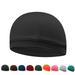 New Cooling Skull Caps Sweat-Wicking Head Caps Breathable Summer Cycling Skull Caps for Men Black