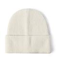 Autumn Winter Beanie Hats for Men Women Warm Cozy Knitted Cuffed Skull Cap One Size Cool Beanie Style White