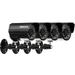 Dcenta 4pcs AHD 720P Weatherproof CCTV Cameras Kit IR CUT Color CMOS Home System 3.6mm