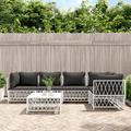 Latitude Run® 5 - Person Seating Group w/ Cushions in White | 26 H x 28.3 W x 28.3 D in | Outdoor Furniture | Wayfair