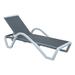 Wrought Studio™ Durnin Outdoor Chaise Lounge Polypropylene Chair w/ Adjustable Backrest Plastic/Metal in Gray | 37.2 H x 27.07 W x 77 D in | Wayfair