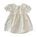 ZRBYWB Girls Romper Summer Embroidered Lapel Lace Short Sleeve A Line Knee Length Dress For 0 To 6 Years Cute Summer Clothes