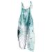 Usmixi Jumpsuits for Women Beach Comfy Lightweight Linen Adjustable Strap Loose Wide Leg Casual Long Jumpsuits Overalls Summer Formal Tie-Dye Print Round Neck Sleeveless Maxi Rompers Gray l