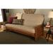 Somette Lexington Full-size Futon Set in Weathered Brown Finish with Mattress