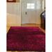 Glitzy Rugs UBSK00111T3002A4 4 x 6 ft. Hand Tufted Shag Polyester Area Rug Solid Violet Black