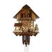 Cuckoo Clock Black Forest House Mill Wheel Lumberjack 4.0304.10.C