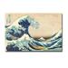 Artistic Home Gallery The Great Wave off Kanagawa by Katsushika Hokusai Premium Gallery-Wrapped Canvas Giclee - 16 x 24 x 1.5 in.