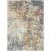 Nourison Astra Machine Washable Abstract Multicolor 5 3 x 7 Area Rug (5x7)