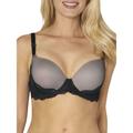 Triumph Womens Lace Spotlight Padded Bra Black - Grey Polyamide - Size 34DD