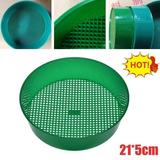 Vikakiooze Mesh Gardening Garden Sieve Fine Galvanized Mesh Garden Sieve Soil Sifting Pan