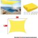 Bright Yellow Waterproof Sun Shade Sail Square Rectangle Triangle Garden Terrace Canopy Swim Shade Camp Hiking Yard Awnings