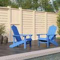 Gecheer Patio Adirondack Chairs 2 pcs HDPE Aqua Blue