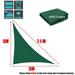 Dark Green Waterproof Sun Shade Sail Square Rectangle Triangle Garden Terrace Canopy Pool Shade Camp Hiking Yard Awning