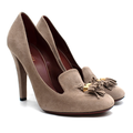 Gucci Vintage Beige Suede Tassel Pumps Size 37