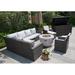 Latitude Run® 10 Piece Sectional Seating Group w/ Cushions Synthetic Wicker/All - Weather Wicker/Wicker/Rattan in Gray | Outdoor Furniture | Wayfair