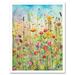 Summer Wild Flower Blossom Meadow Folk Art Art Print Framed Poster Wall Decor 12x16 inch