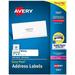 Avery Address Labels with Sure Feed for Laser Printers 1 x 4 5 000 Labels Permanent Adhesive (5961)