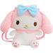 My Melody Kuromi Plush Bag Cute Cartoon Shoulder Bag School Bag Cosplay Backpack Exquisite Gift For Kids(pink)