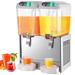 Commercial Juice Dispenser 9.5 Gallon Cold Beverage Drink Dispenser Machine 36L with Spigots - 36L 2 Tanks