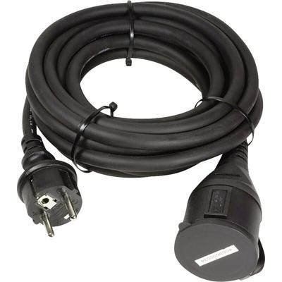 LogiLink LPS102 Strom Verlängerungskabel Schwarz 5.00 m H07RN-F 3G 1,5 mm² für Außenbereich geeign