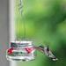 Anvazise Bird Feeder Hanging Wide Opening Leak-free Flower Feeding Jar Strong Toughness 1/3/4 Flower Hummingbird Feeder Garden Supplies style 3 One Size