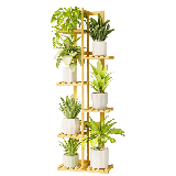 Bamworld Plant Stand Indoor 6 Tier 7 Potted Bamboo Plant Shelf for Indoor Plants Corner Plant Stand Plant Shelf For Indoor Tiered Plant Stands Planter Holder for Multiple Plants Indoor Tall