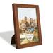Traditional Walnut Tone Picture Frame 6 x 8
