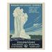 HISTORIX Vintage 1938 Yellowstone National Park Travel Poster - 8x10 Inch Yellowstone National Park Poster Wall Art Showing The Old Faithful Geyser