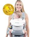 Baby Carrier for Men & Women - All Carry Positions Baby Carrier - Infant Carrier - Backpack Baby Carrier -Hiking Baby Carrier - Mesh (Light Gray)