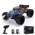 Rhybor Remote Control Cars 1:16 Scale Large RC Car 40KM/H High Speed Off-Road Monster Truck Toys 4WD 2.4GHz Remote Control Truck Toy Vehicle Hobby Grade Buggy Racing Car for Kids Adults